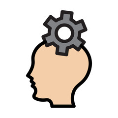 Competance development Line Filled Icon Design