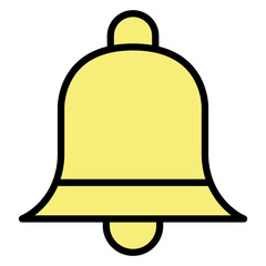Obraz premium Bell Line Filled Icon Design 