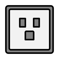  Socket Line Filled Icon Design