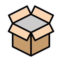  Box Line Filled Icon Design