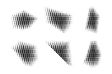 Halftone Triangle Pattern, Reprographic Technique for Simulating Background Set Minimal Style Dynamic Wallpaper