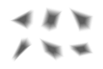 Halftone Triangle Pattern, Reprographic Technique for Simulating Background Set Minimal Style Dynamic Wallpaper