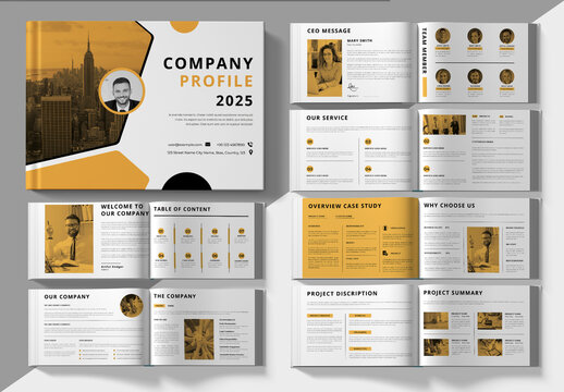 Company Profile Layout Landscape