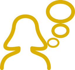 business character with chat bubbles