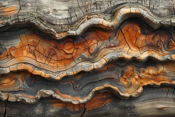 Stunning abstract photo of layered rocks showing the artistry of natural geological patterns and colors