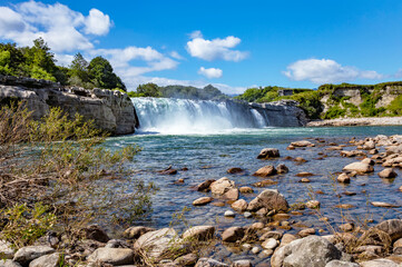 Maruia Falls, Murchison, South Island, New Zealand, Oceania.
