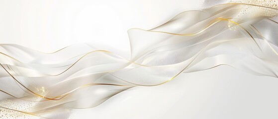 Luxury white background with golden lines and geometric shapes (kitchen glass)
