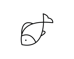 Fish icon vector symbol design illustration
