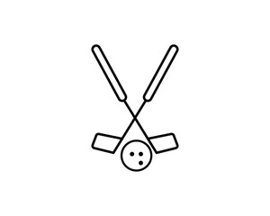 Golf icon vector symbol design illustration