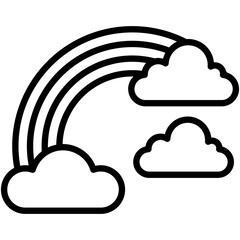 Rainbow  Icon Element For Design