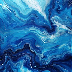 Obraz premium Unique acrylic wave design as a background illustration