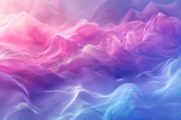 Obraz premium Aesthetic pastel gradient image with soft lines blending hues of lavender, blush, and azure for a tranquil Pantone-inspired backdrop.