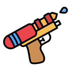 Water Gun  Icon Element For Design