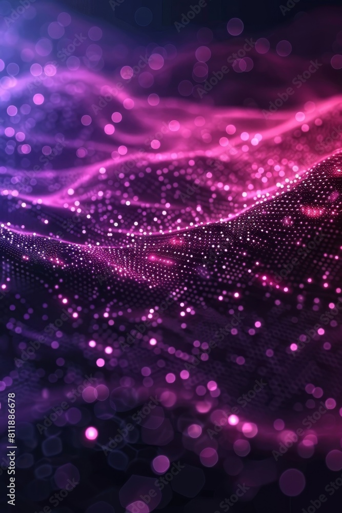 Poster loop of a digital geometric background featuring moving lines and dots, ideal for illustrating conce