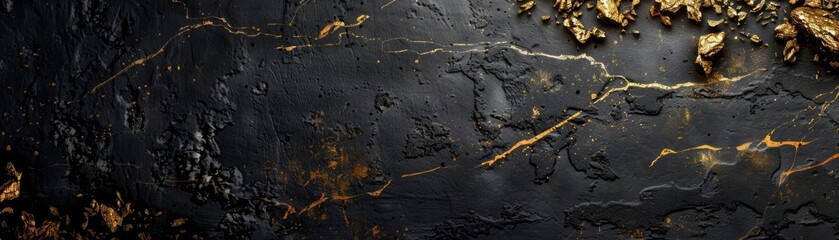 Unique design for abstract black and gold frame background template