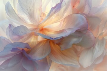 Fototapeta premium Close-up of a beautiful flower with soft petals.