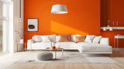 Bold Orange Bedroom Design, Perfect for Vibrant Home Styling and Interior Design Inspiration