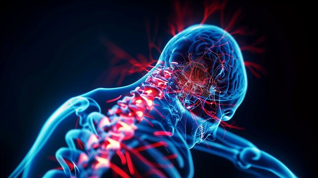 Painful nerve signals from brain spine