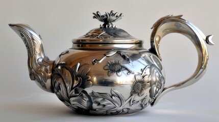teapot silver elements.
