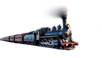 steam snowy engine background winter picture watercolor railroad picturesque train locomotive railway old transportation transport rail snow track toy vintage car travel road station vehicle wheel