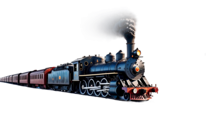 steam snowy engine background winter picture watercolor railroad picturesque train locomotive railway old transportation transport rail snow track toy vintage car travel road station vehicle wheel