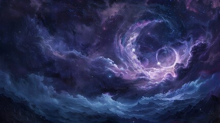 Captivating Cosmic Swirl A Mesmerizing Interstellar Masterpiece
