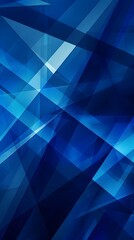 Obraz premium Captivating Geometric Abstraction in Mesmerizing Blue Tones