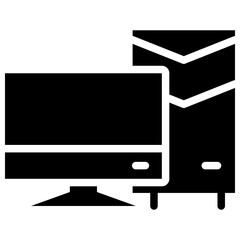 computer solid icon