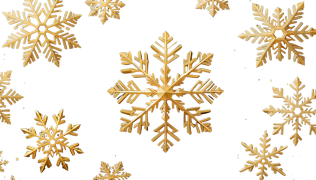 icon design snowflake background golden decorating illustration wallpaper glistering christmas winter yellow snowing ice gold flake star crystal glow transparent celebration postcard abstract merry
