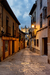 Calles de la ciudad patrimonio de la humanidad de Toledo, España