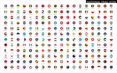 国旗の丸型アイコン