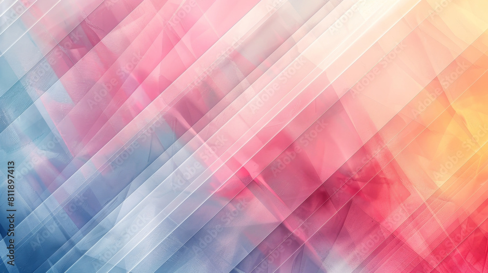 Poster modern abstract background with soft pastel gradients and geometric lines.