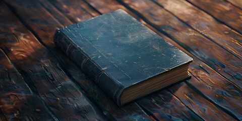old book on wooden background