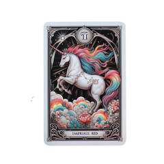 Crystal Unicorn Tarot Card Sublimation