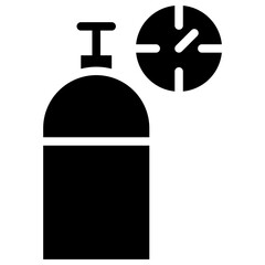 oxygen tube solid icon
