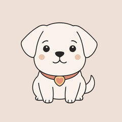 Vector illustration of a playful Dog for preschoolers' storytime