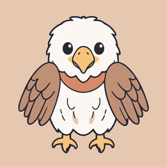 Vector illustration of an enchanting Eagle for kids' storytelling