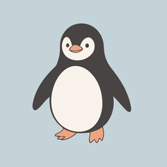 Cute Penguin for preschoolers' storybook vector illustration