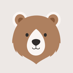 Cute vector illustration of a Bear for kids