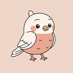 Cute Bird for children vector illustration