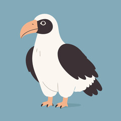 Cute Condor for children's literature vector illustration