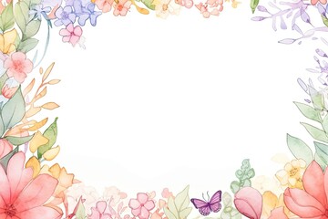 Hand-Drawn Mother's Day Letter Paper in a Gentle Pastel Palette, Ideal for Your Messages of Appreciation.