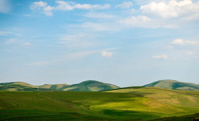 Chifeng City Keshiketeng Banner Beijiang Scenic Avenue passes through Wuxian Grassland