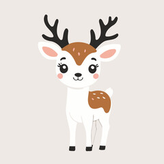 Cute Deer vector illustration of a for toddlers books