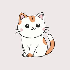 Obraz premium Cute Cat for toddlers' playful adventures vector illustration