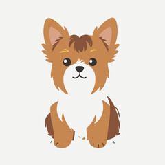 Cute Dog vector illustration of a for toddlers books
