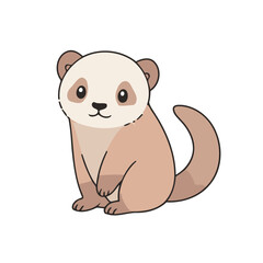 Vector illustration of a lovable Animal for children's picture books