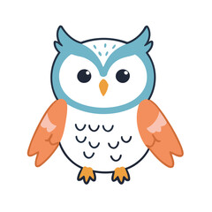Cute vector illustration of a Owl for kids books
