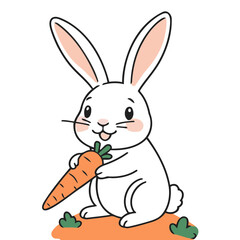 Cute Rabbit for children vector illustration