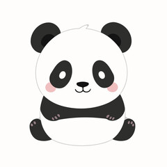 Cute Panda vector illustration for preschoolers' learning moments